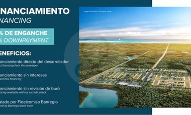 TENERIFE Terreno residencial en venta en Puerto Morelos
