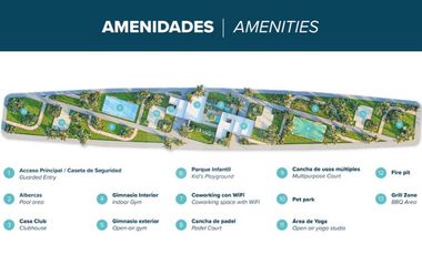TENERIFE Terreno residencial en venta en Puerto Morelos