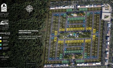 TENERIFE Terreno residencial en venta en Puerto Morelos