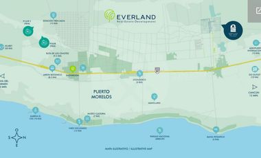 TENERIFE Terreno residencial en venta en Puerto Morelos