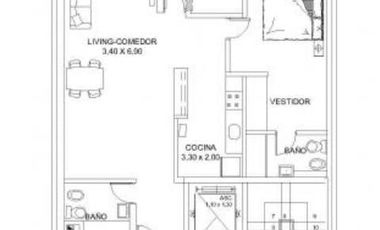 Departamento en  Mitre al 1200