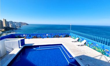 Apartamento con vista al mar y permiso turistico en el  Rodadero
