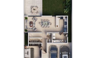 Casa en preventa de 4 Rec. en residencial Gran Bosco en Conkal, Yucatán.