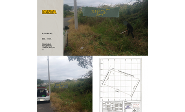 Terreno en renta en Emiliano Zapata, Miradores