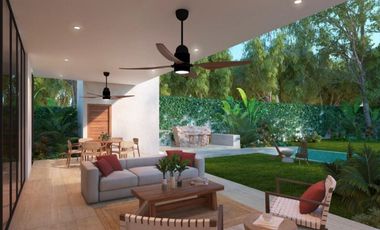 Casa Equipada de 1 piso en venta en Merida en privada Dzidzil Ha