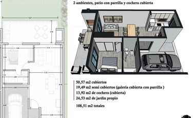 VENTA EN POZO - Departamento de 2 ambientes - Condominio El Tala