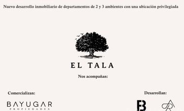 VENTA EN POZO - Departamento de 2 ambientes - Condominio El Tala