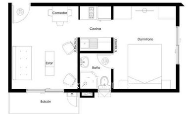 Departamento en el centro de Pucon