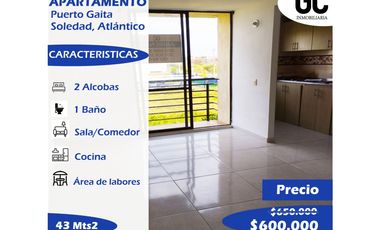 Se arrienda Apartamento / Puerto Gaita, Soledad