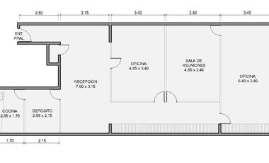 Oficina en venta de 111m2 a 100m de Galerías Pacífico