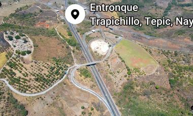 Terreno en Venta 5 minutos de Tepic, Nayarit, a pie de carretera.