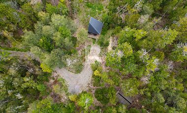TINY HOUSE AMOBLADA EN PARCELA CON HERMOSO BOSQUE NATIVO
