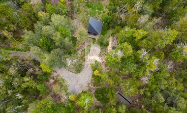 TINY HOUSE AMOBLADA EN PARCELA CON HERMOSO BOSQUE NATIVO