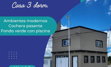 MODERNA CASA DE 3 DORMITORIOS