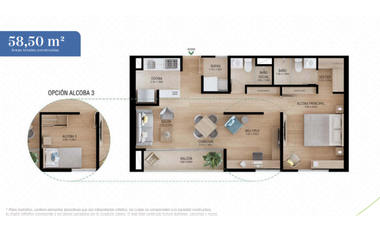 Venta apartamento en cesión de derechos en Sabaneta
