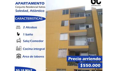 Se arrienda apartamento - Conjunto residencial katios