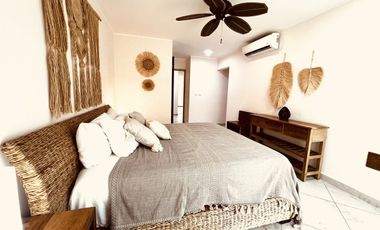 Departamento 2 recamaras en pequeño condominio en Aldea Zama