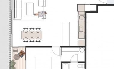 Jacinto Diaz 73 - Moderno 2 Ambientes - San Isidro