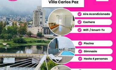 DEPARTAMENTO En ALQULER TEMPORARIO  VILLA CARLOS PAZ CENTRO