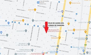 DEPARTAMENTO MONOAMBIENTE EN PB DTO D CON PATIO Y COCHERA, LOMAS DE ZAMORA.