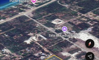 SE VENDE TERRENO EN BACALAR, CERCA DE LA LAGUNA Y CARRETERA FEDERAL