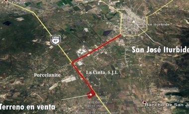 TERRENO SOBRE CARR. FEDERAL 57 A 10MIN P. IND. QUERETARO SAN JOSE ITURBIDE