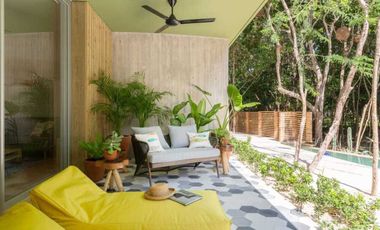 Reventa Amplio Departamento frente a Cenote en Aldea Zama