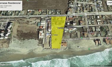 Terreno frente al mar Rosarito Centro