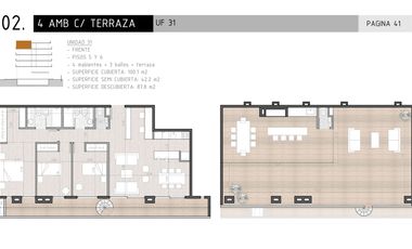 Venta Dpto 4 ambientes en pozo c/terraza Canning