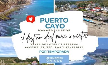 Terrenos en Venta Puerto Cayo - Manta con financiamiento dir