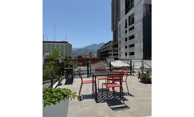 Loft equipado y amueblado a una cuadra de la Macroplaza, Mty Centro