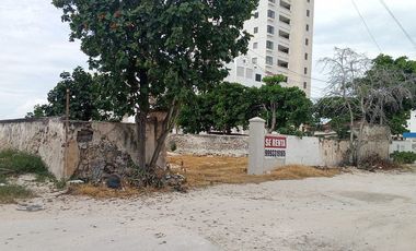RENTA DE TERRENO EN ESQUINA , FRENTE AL MAR DE CHICXULUB PUERTO, PROGRESO