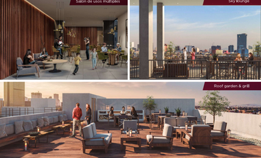 Departamento 2 recamaras 75m2 exterior con balcon en San Rafael