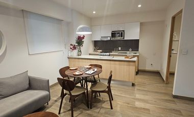 Departamento 2 recamaras 75m2 exterior con balcon en San Rafael