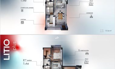 DEPARTAMENTOS en El Refugio (Modelo Litio)