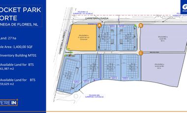 MTY NTE. CIENEGA DE FLORES BTS 340,000 ft2 Pocket Park Norte GPDIR LR 170824