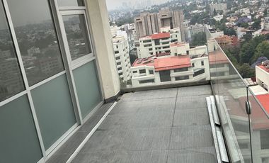 Renta departamento con terraza en Avatar Lomas de Chapultepec