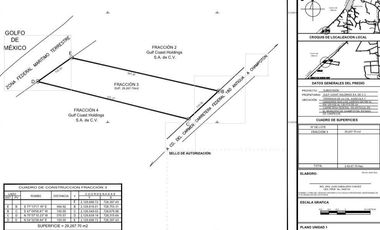 Terreno frente al mar en Champotón Campeche, 100 ML,  listo para escriturar
