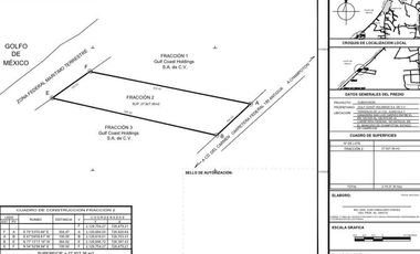 Terreno frente al mar en Champotón Campeche, 100 ML,  listo para escriturar