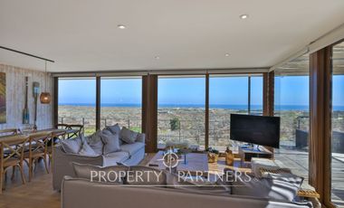 Casa de Ensueño con Vista Despejada al Mar en Exclusivo Condominio Agua Dulce, Huentelauquén