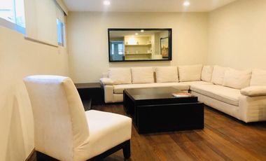 En Renta departamento amueblado  PB en Polanco