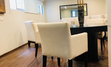 En Renta departamento amueblado  PB en Polanco