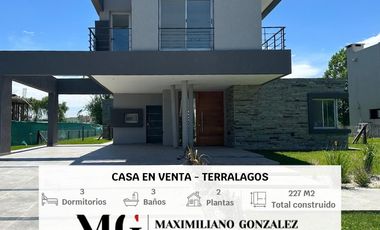 Casa en venta, 5 ambientes. Terralagos, Canning