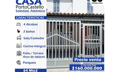 Se vende casa / Portocastello - El Manantial - Soledad