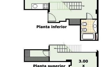 Loft en alquiler en Palermo en edificio con amenities