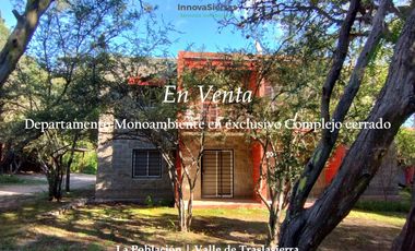 Venta Hermoso Depto en Complejo, La Población, Traslasierra