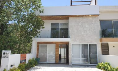 CASA EN VENTA EN RIVIERA MAYA PUERTO MORELOS CON 4 RECÁMARAS ALBERCA PRIVADA