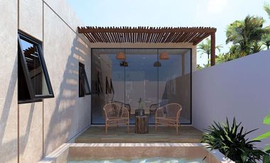 VILLAS EN VENTA CON 2 HABITACIONES Y ALBERCA EN EL PUERTO DE CHELEM, YUCATÁN.