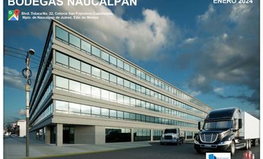 Bodega de 562 m2 con uso de suelo industrial y comercial NAUCALPAN