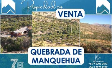 Excelente oportunidad – Terreno Quebrada de Manquehua